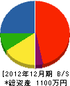甲子園電気 貸借対照表 2012年12月期