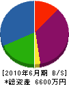 友澤設備 貸借対照表 2010年6月期