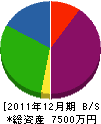 大弘通信システム 貸借対照表 2011年12月期