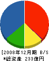 朝日機材 貸借対照表 2008年12月期