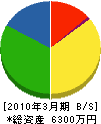 豊田建設 貸借対照表 2010年3月期