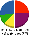 斎藤組 貸借対照表 2011年12月期