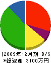 増川建設 貸借対照表 2009年12月期 増川建設 貸借対照表 2009年12月期