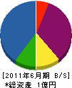 平塚工務店 貸借対照表 2011年6月期