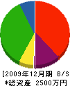 千代田建設 貸借対照表 2009年12月期