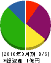 冨永鋼建 貸借対照表 2010年3月期