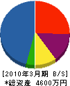滝川電気 貸借対照表 2010年3月期