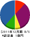 清光塗装 貸借対照表 2011年12月期