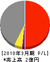 トウエイ技建 損益計算書 2010年3月期