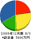 松永建築 貸借対照表 2009年12月期