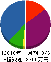 日新 貸借対照表 2010年11月期