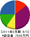 朝日土建 貸借対照表 2011年6月期
