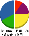 矢萩建設 貸借対照表 2010年12月期
