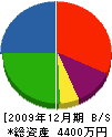 松本サッシ 貸借対照表 2009年12月期
