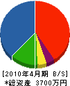 中村組 貸借対照表 2010年4月期