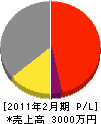 渡邊電業 損益計算書 2011年2月期