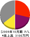 羽石電氣工業 損益計算書 2009年10月期