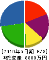 藤澤建設 貸借対照表 2010年5月期 藤澤建設 貸借対照表 2010年5月期