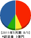 金沢工務店 貸借対照表 2011年5月期