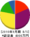 今井硝子 貸借対照表 2010年9月期