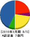 池田建設 貸借対照表 2010年3月期