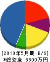 名古屋組 貸借対照表 2010年5月期