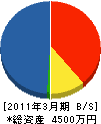 大誠電機 貸借対照表 2011年3月期