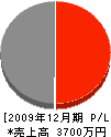 藤本鉄工 損益計算書 2009年12月期