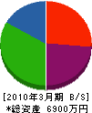 兵庫工務店 貸借対照表 2010年3月期