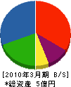 坂本建設工業 貸借対照表 2010年3月期