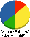 青山建設 貸借対照表 2011年5月期
