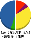 （同）栃木県消防設備保守協会 貸借対照表 2012年3月期