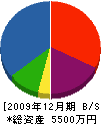 山本工務店 貸借対照表 2009年12月期