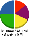 渡辺設備工業 貸借対照表 2010年3月期