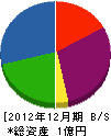 中澤建築事務所 貸借対照表 2012年12月期