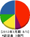 斉藤物産 貸借対照表 2012年3月期