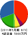 坂本工務店 貸借対照表 2011年5月期