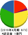 中島商事 貸借対照表 2010年4月期