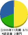 山﨑商会 貸借対照表 2009年11月期