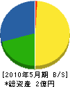 小島組 貸借対照表 2010年5月期