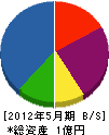 大阪緑花 貸借対照表 2012年5月期