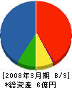 大栄コンストラクション 貸借対照表 2008年3月期
