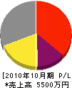 田島建設 損益計算書 2010年10月期
