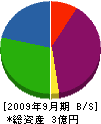谷川基工 貸借対照表 2009年9月期