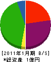 菅原水熱 貸借対照表 2011年1月期