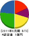 久保田組 貸借対照表 2011年6月期