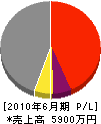 羽黒建設 損益計算書 2010年6月期