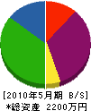 折小野組 貸借対照表 2010年5月期