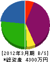 栄伸建設 貸借対照表 2012年3月期