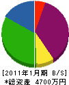 桂川建工 貸借対照表 2011年1月期